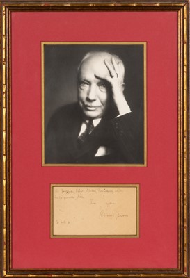 Lot 73 - An early postcard signed by Richard Strauss