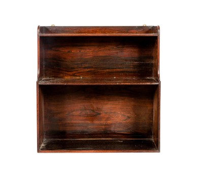 Lot 727 - Regency Rosewood Hanging Shelf 19th century...