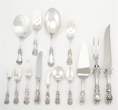 Lot 239 - Reed & Barton Sterling Silver Francis I Pattern Flatware Service