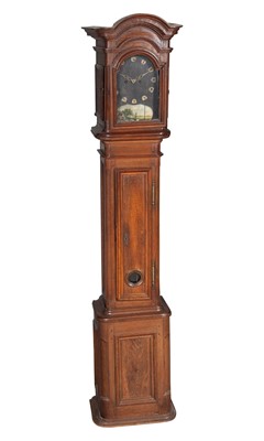 Lot 172 - Louis XV Style Oak Tall Case Clock