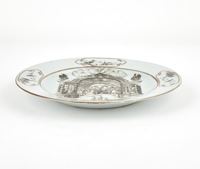 Lot 370 - A Rare Chinese Export Porcelain Plate