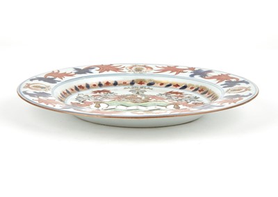 Lot 373 - A Chinese Export Porcelain Armorial 'Mistake' Plate
