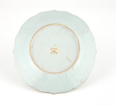 Lot 375 - A Chinese Export Porcelain Dutch Market Armorial Plate