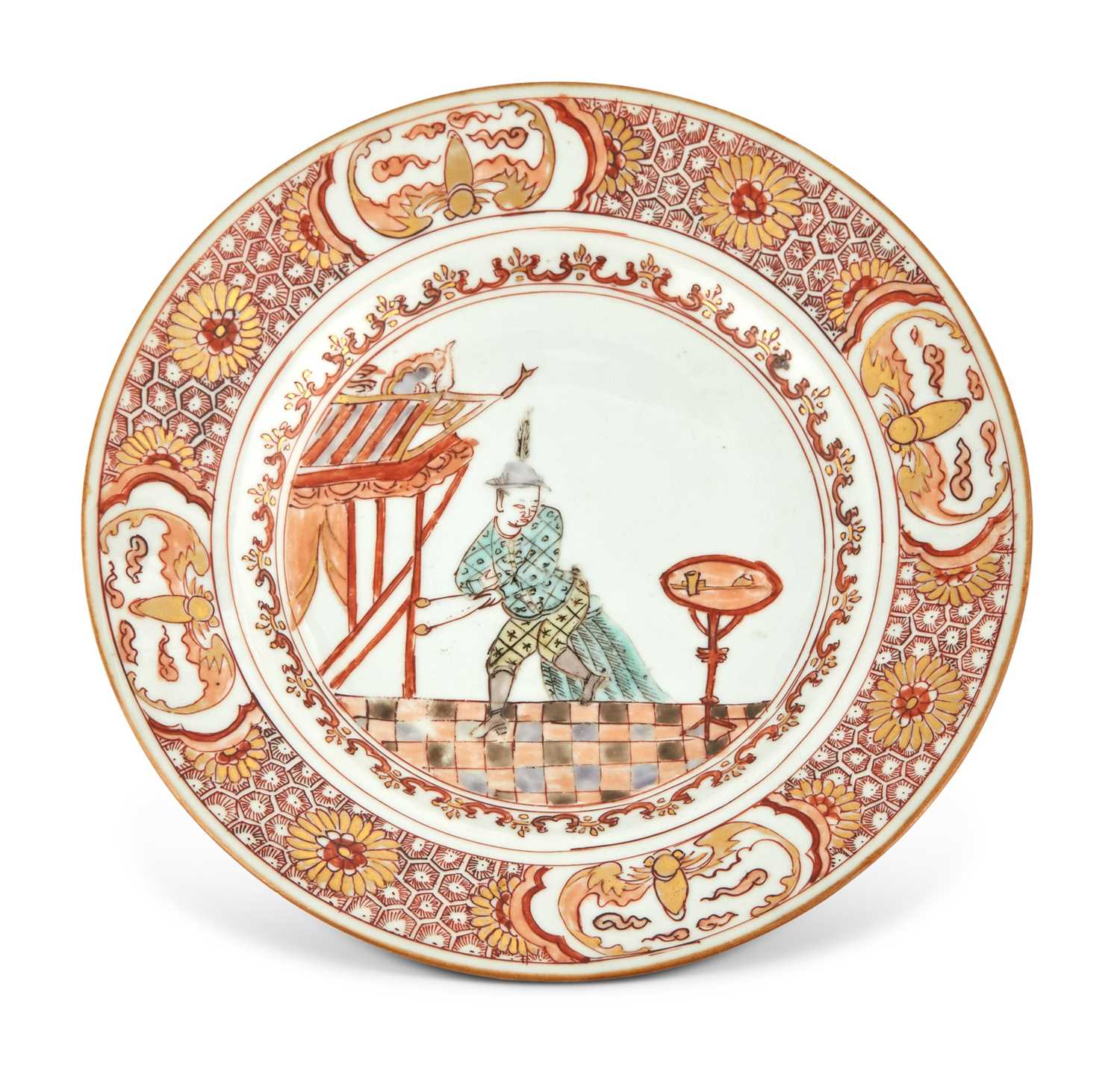 Lot 369 - A Rare Chinese Export Porcelain Plate
