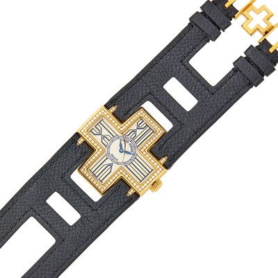 Lot 1027 - Roger Dubuis Gold and Diamond 'Follow Me' Wristwatch