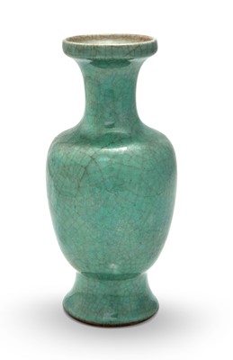 Lot 202 - A Chinese Apple Green Porcelain Vase