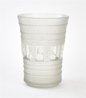 Lot 258 - Lalique Molded Glass Florence Vase Designed...
