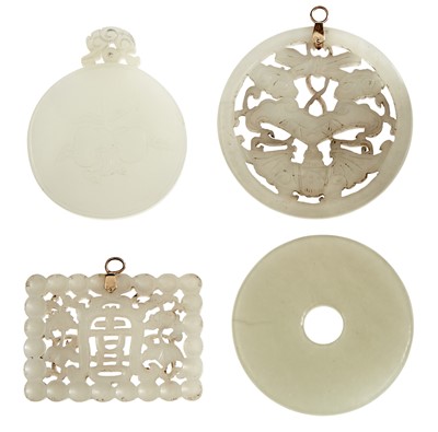 Lot 25 - Four Chinese Jade Pendants