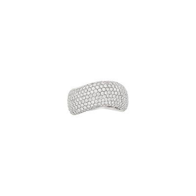 Lot 72 - White Gold and Diamond Band Ring