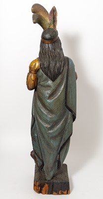 Lot 689 - Painted and Carved Wood Cigar Store Native American Figure