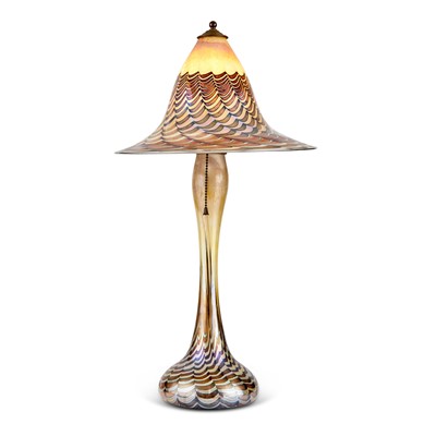Lot 519 - Stephen Fellerman Blown Glass Table Lamp
