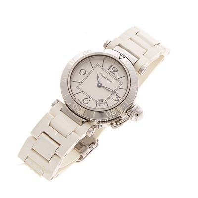 Lot 2210 - Cartier Stainless Steel 'Pasha' Wristwatch
