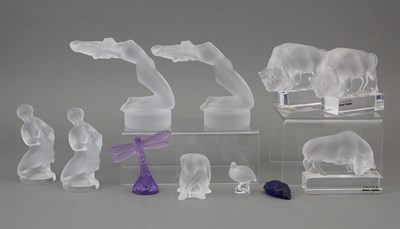 Lot 286 - Group of Lalique Glass Small Figures