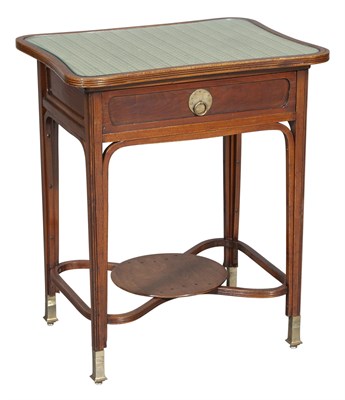 Lot 287 - Josef Hoffmann Brass and Fruitwood Side Table