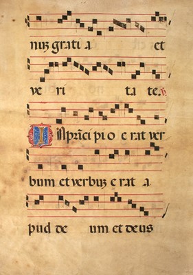 Lot 14 - [MUSIC MANUSCRIPTS]
A group of six leaves extracted from medieval and early modern antiphonals.