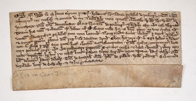 Lot 15 - [PALEOGRAPHY]
A group of seven manuscript charters...