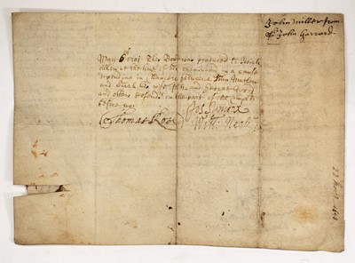 Lot 15 - [PALEOGRAPHY]
A group of seven manuscript charters...