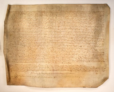 Lot 15 - [PALEOGRAPHY]
A group of seven manuscript charters...