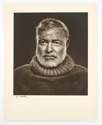 Lot 573 - KARSH, YOUSUF (1908-2002) Ernest Hemingway,...
