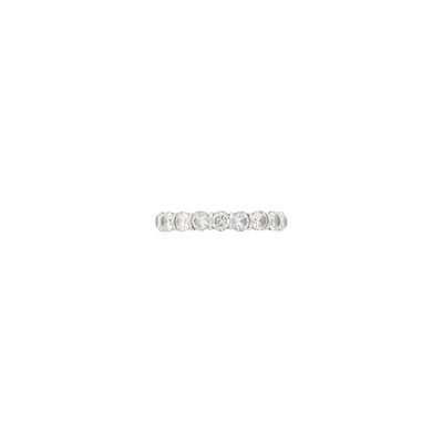 Lot 75 - Platinum and Diamond Band Ring