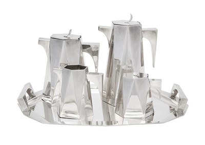 Lot 283 - Italian Silver Tea and Coffee Service
