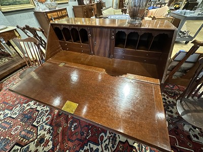 Lot 626 - Chippendale Carved  Mahogany Serpentine Fall-Front Desk