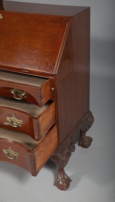 Lot 626 - Chippendale Carved  Mahogany Serpentine Fall-Front Desk