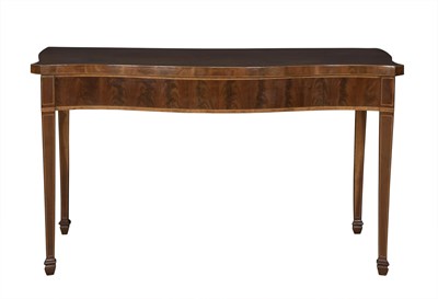 Lot 89 - George III Inlaid Mahogany Serpentine Serving...