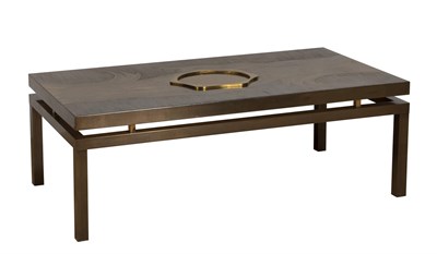 Lot 167 - Willy Daro Painted and Patinated Metal Low...