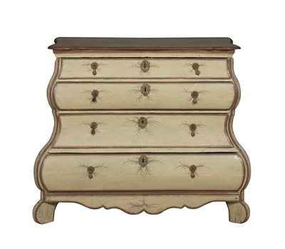 Lot 133 - Dutch Rococo Style Painted Wood Commode 19th...
