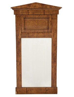 Lot 138 - Biedermeier Birch Pier Mirror Height 53 3/4...