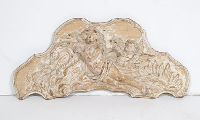 Lot 266 - Continental Carved Wood Wall Plaque