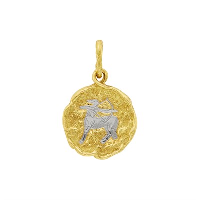 Lot 123 - Chaumet Two-Color Gold Sagittarius Pendant