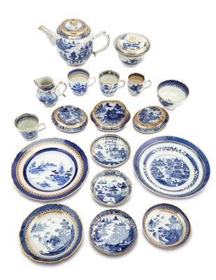 Lot 93 - Group of Chinese Blue and White Porcelain Table Articles