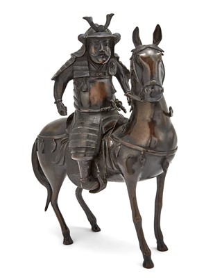 Lot 128 - A Japanese Figural Bronze Okimono