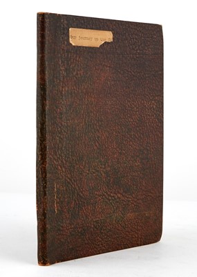 Lot 58 - [MANUSCRIPT - TRAVEL]
Our Journey Up the Nile. December, 1908.