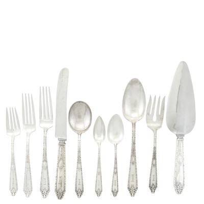 Lot 548 - Whiting Sterling Silver "Duchess" Pattern Flatware Service