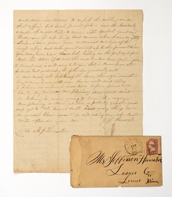 Lot 51 - An interesting group of Civil War soldier letters with one describing the Newburgh Guerilla Raid