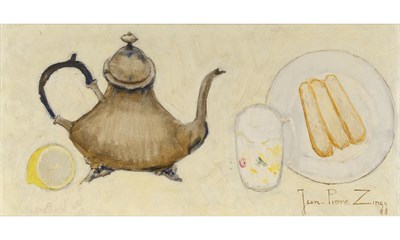 Lot 101 - Jean-Pierre Zingg French, b. 1925 Tea Time...