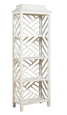 Lot 357 - Painted Wood Lattice Etagere