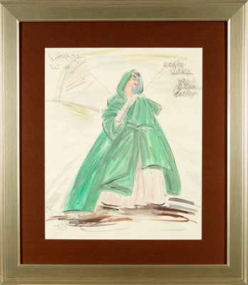 Lot 670 - A sketch for Audrey Hepburn in Funny Face