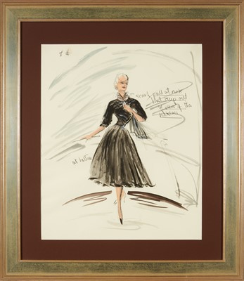 Lot 5113 - An original sketch for Hitchcock's Vertigo
