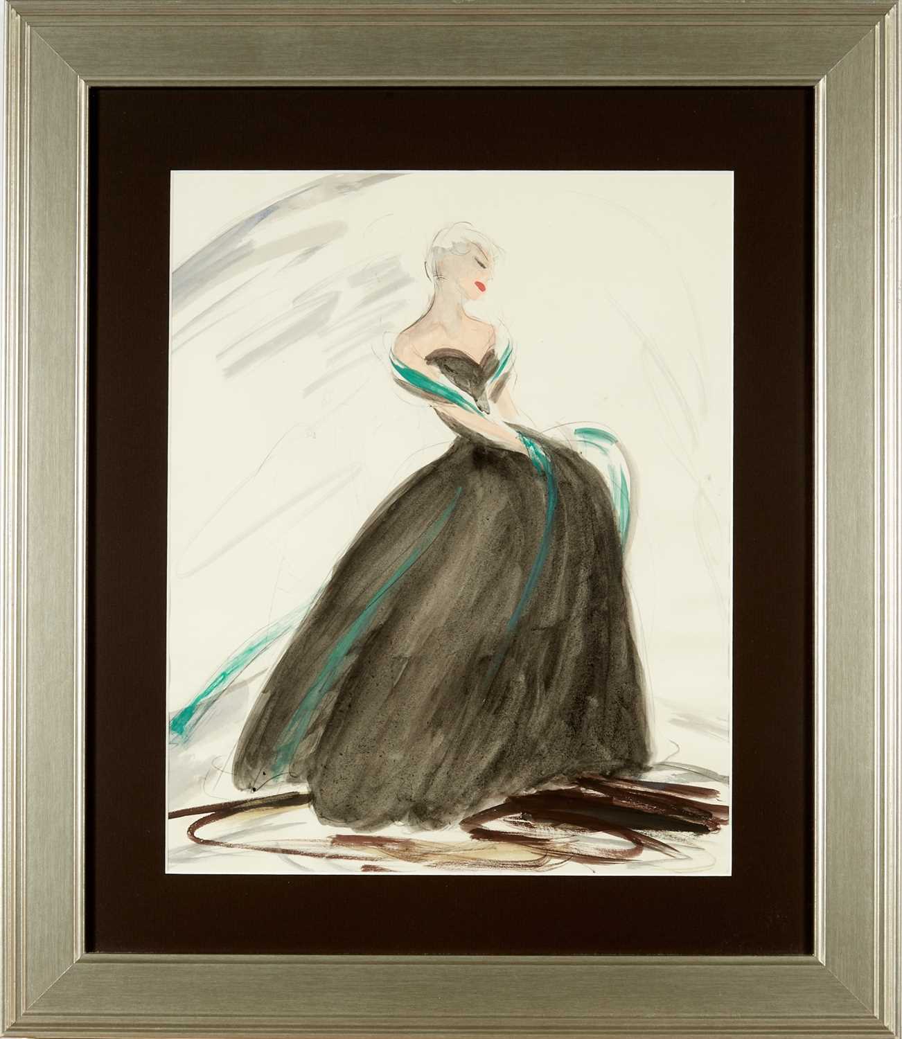 Lot 5116 - A fine sketch for Hitchcock's Vertigo