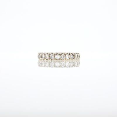 Lot 1114 - Platinum and Diamond Band Ring