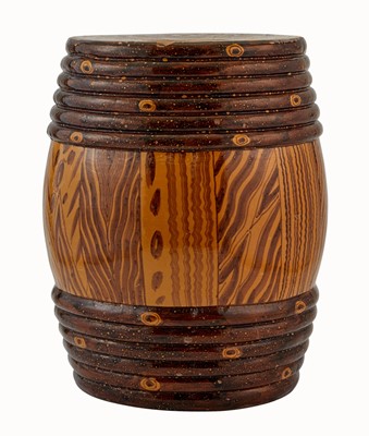 Lot 307 - Faux Bois Ceramic Garden Seat
