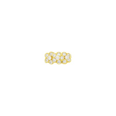 Lot 129 - Van Cleef & Arpels Gold and Diamond Floret Ring