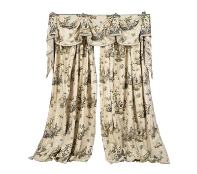 Lot 311 - Set of Schumacher Le Toile Du Marche Cream...