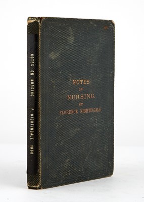 Lot 20 - NIGHTINGALE, FLORENCE. Notes on Nursing: What It Is, and What It Is Not.