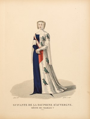 Lot 6 - [COSTUMES]
Two illustrated books about European costumes and a collection of historical costume plates.