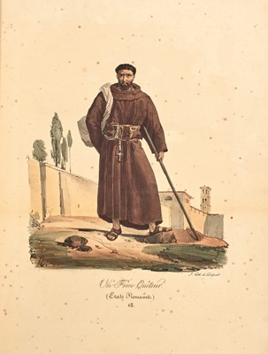Lot 6 - [COSTUMES]
Two illustrated books about European costumes and a collection of historical costume plates.